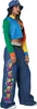 A woman modeling a colorful hip-hop outfit. Produktbild-Vorschau