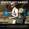 24MOVE® Campingstuhl Faltstuhl, grün, mit Getränkehalter Produktbild-Vorschau 4