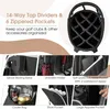 Torba Golfowa Ze Stojakiem Torba Na Kije Lekka Z Podwójnym Podgląd zdjęcia produktu 6