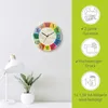 ARTland Glas Wanduhr Quarzuhr - schwarzer Zeiger Römische Produktbild-Vorschau 3