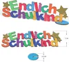 Oblique Unique Endlich Schulkind Aufsteller Holz Tischdeko Produktbild-Vorschau 2