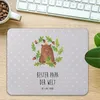 Mr. & Mrs. Panda Mouse Pad Bär König - Grau Pastell - Produktbild-Vorschau 2