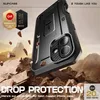 A rugged phone case is shown in a dramatic, rocky environment with debris flying around. Produktbild-Vorschau