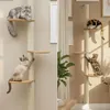 graffiatoio a muro da 170 cm con 3 piattaforme per gatti - Anteprima dell’immagine prodotto 7