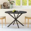 Table de salle à manger ronde à pieds en X, de style Voir les images du produit 5