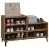 vidaXL Schuhregal Räuchereiche 102x36x60 cm Holzwerkstoff - Produktbild-Vorschau 8