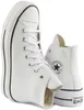 A pair of white Converse Chuck Taylor All Star Lift Leather High top sneakers. Produktbild-Vorschau