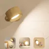 LED Wandleuchte Innen, Wandlampe mit Akku 1 Stück, 360° Produktbild-Vorschau 1