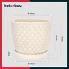 KOTARBAU® Keramik Blumentopf Übertopf für Pflanzen ⌀ 17 cm Produktbild-Vorschau 3