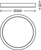 LED-Deckenleuchte - Weiß - Metall - Ø 30 cm - dimmbar Produktbild-Vorschau 5