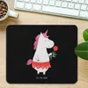 Mr. & Mrs. Panda Mauspad Einhorn Dame - Schwarz - Geschenk, Produktbild-Vorschau 2