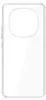 A clear, transparent phone case shown from the back. Podgląd zdjęcia produktu