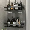 Sada 2 ks sprchových polic bez vrtání – hliníková nástěnná Náhled obrázku produktu 2