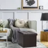 Čalouněný skládací taburet s úložným prostorem 38 x 38 x 38 Náhled obrázku produktu 2