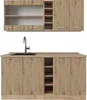 Singleküche Vicco R-Line Artisan-Eiche/Goldkraft Eiche 160 Produktbild-Vorschau 1