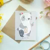 Mr. & Mrs. Panda Grußkarte Goldschmiedin Herz - Grau Produktbild-Vorschau 2