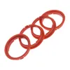 4X Zentrierringe 74,1 x 66,6 mm Orange Felgen Ringe + 1x Produktbild-Vorschau 2