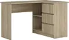 A corner computer desk with drawers and shelves. Produktbild-Vorschau