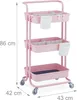 Carrello Relaxdays, 3 ripiani, carrello multiuso, per Anteprima dell’immagine prodotto 4