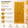 Lametta Vorhang gold - 200 x 100 cm - Glitzervorhang für Produktbild-Vorschau 8