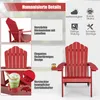 COSTWAY Chaise Adirondack avec porte-boisson, chaise de Voir les images du produit 6