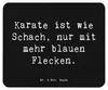 Mr. & Mrs. Panda Mauspad Spruch Karate Schach - Schwarz - Produktbild-Vorschau 1