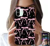 Puzdro pre Xiaomi Redmi A2 - čierne a ružové stuhy Náhľad obrázku produktu 1