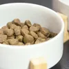 Miska ceramiczna podwójna drewniana GERDA biała 2x400ml Podgląd zdjęcia produktu 27