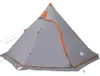 vidaXL Tenda da campeggio Tipi 5 persone grigio Anteprima dell’immagine prodotto 3