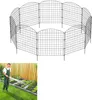 XMTECH Teichzaun Gartenzaun Metall Steckzaun Hundezaun mit Produktbild-Vorschau 1