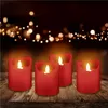 Goobay 77749 Lot de 4 bougies LED en cire véritable, rouge Voir les images du produit 13