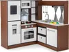 COSTWAY cucina ad angolo in legno, set da cucina per Anteprima dell’immagine prodotto 1