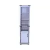 Hochschrank multifunktional 39,5x29,5x160 cm Weiss Grau mit Produktbild-Vorschau 6