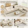 Merax 6-Sitzer U-Form Ecksofa, L-Form Modulares Sofa mit Produktbild-Vorschau 9