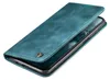 A teal flip case for a smartphone is shown on a white background. Produktbild-Vorschau