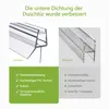 Comparison of two types of shower door seals, highlighting the features of the seller's product versus competitors. Podgląd zdjęcia produktu