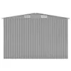 vidaXL Capanno da giardino Grigio 257x779x181 cm Acciaio Anteprima dell’immagine prodotto 13