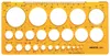 Aristo circle stencil 25 cerchi diametro 1-36 mm, bordo Anteprima dell’immagine prodotto 1