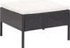 vidaXL 3-tlg. Garten-Lounge-Set mit Auflagen Poly Rattan Produktbild-Vorschau 6