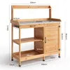 BEALIFE Stół ogrodniczy z szafką dolną 108 x 43 x 125 cm | Podgląd zdjęcia produktu 2