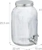Distributeur de boissons Relaxdays, récipient décoratif Voir les images du produit 4
