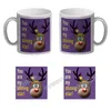 Weihnachten Glitzer-Kaffeebecher mit Rentier Motiv in Lila Produktbild-Vorschau 4