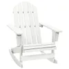 vidaXL Sedia a dondolo da giardino in legno bianco Anteprima dell’immagine prodotto 7