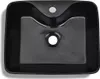 vidaXL Céramique Lavabo avec trou pour robinet Noir Carré Voir les images du produit 12