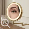Miroir Rea Glow Led Or Brossé Voir les images du produit 5