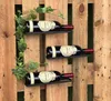 DanDiBo Portavino Metallo Nero Set di 3 Bottiglie di Vino Anteprima dell’immagine prodotto 4