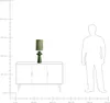 BELIANI Lampa stołowa oliwkowa materiałowa eko zamsz abażur Podgląd zdjęcia produktu 9