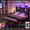 Fortuna Lai Metallbett 140x200cm mit LED, USB & Schubladen, Produktbild-Vorschau 7