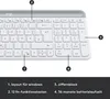 Logitech Slim Wireless Combo MK470 Set Grauweiß Produktbild-Vorschau 2