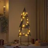 vidaXL Weihnachtsbaum mit Ständer Braun 149,5 cm Massivholz Produktbild-Vorschau 3